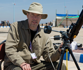 In Egypt photographing the 2006 total eclipse of the sun