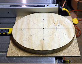 Side-bearing disk on board