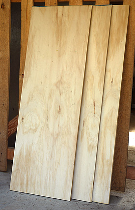 Rona-cut wood